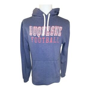 Retro Brand Duquesne Football Hoodie Pullover Blue Medium Athletic